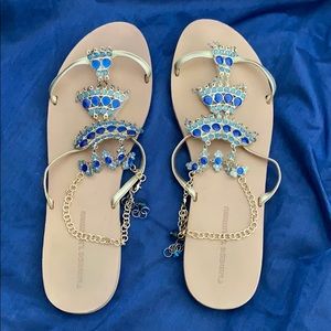 Jewelled Flat Sandals